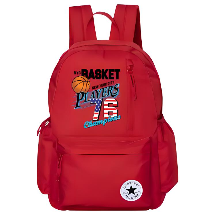 

Converse Полиэстеровый рюкзак средний размер унисекс красный, Basketball Element