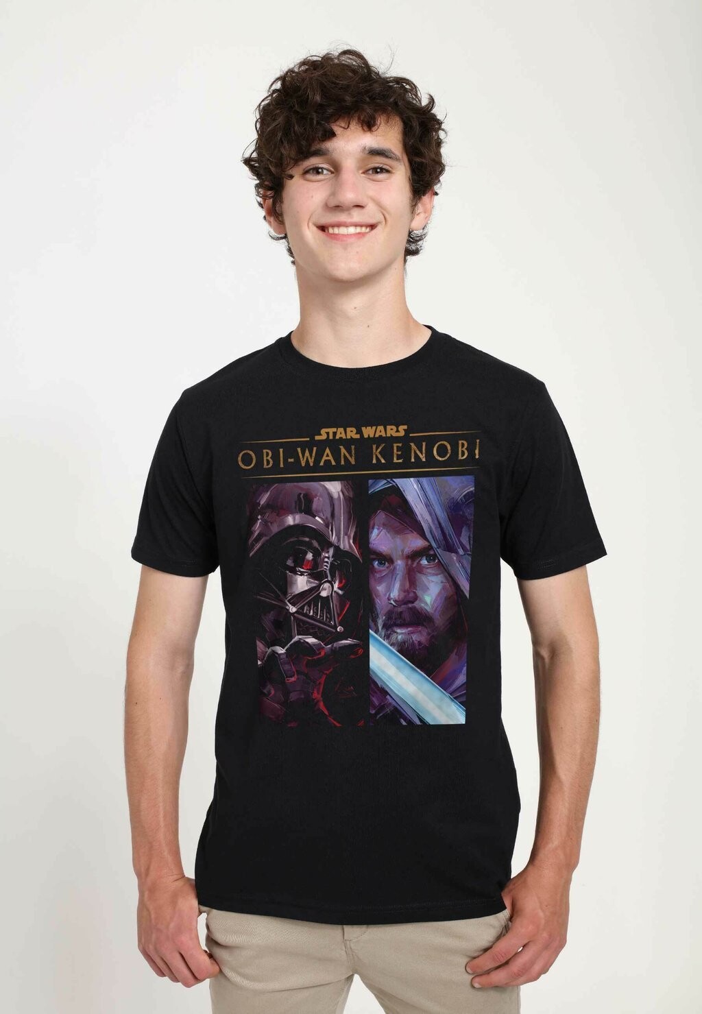 

Футболка с принтом OBI-WAN KENOBI PANELS UNISEX Star Wars, черный