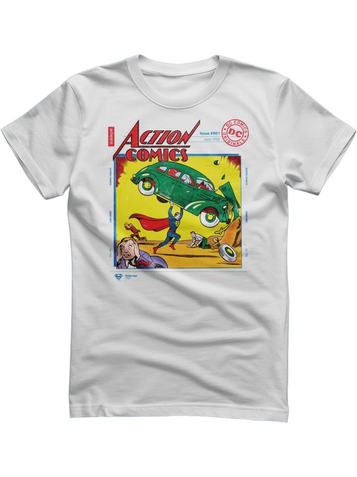 

Футболка Superman in Action Comics Issue 001 T-Shirt белого цвета Superman, Белый, Футболка Superman in Action Comics Issue 001 T-Shirt белого цвета Superman