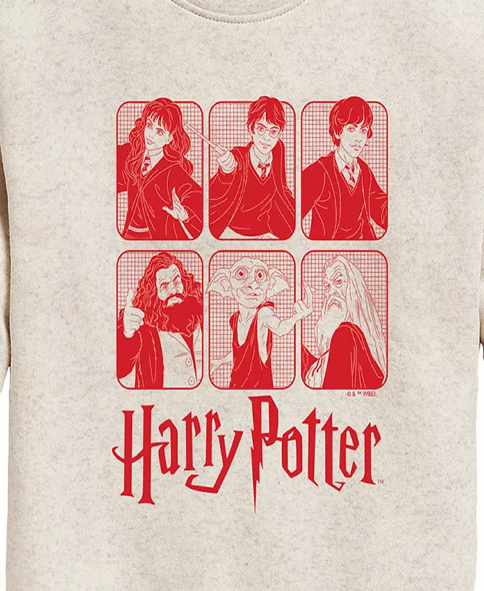 Футболка с регланным рукавом и графическим принтом Big Girls Grid Harry Potter, белый — фото 3