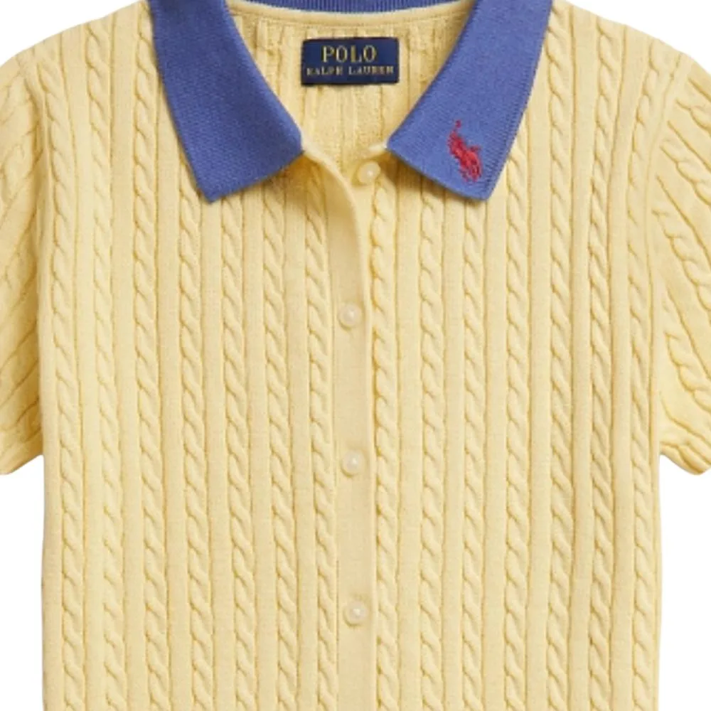 Детский комплект с юбкой Polo Ralph Lauren, светло-желтый — фото 4