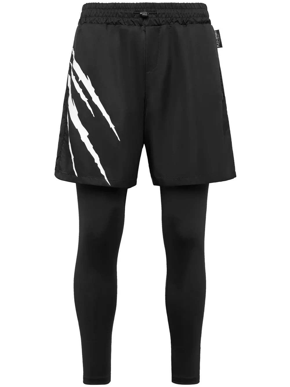 

Многослойные брюки Running с логотипом Plein Sport, черный
