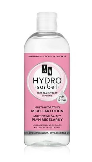 

Мультиувлажняющий мицеллярный флюид, 400 мл AA, Hydro Sorbet