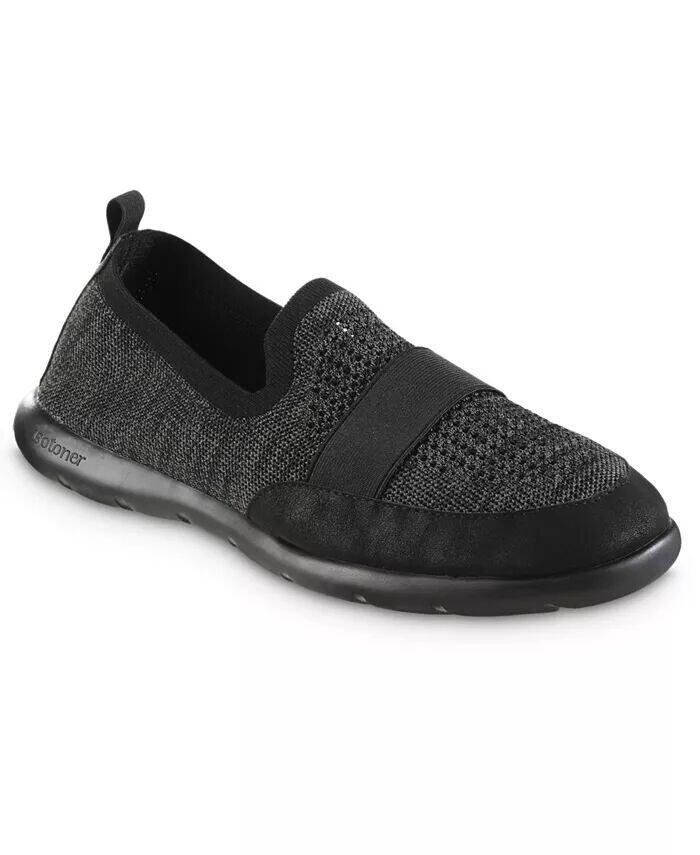 

Мужские тапочки Isotoner Zenz Knit для дома и улицы без застежек Totes, черный