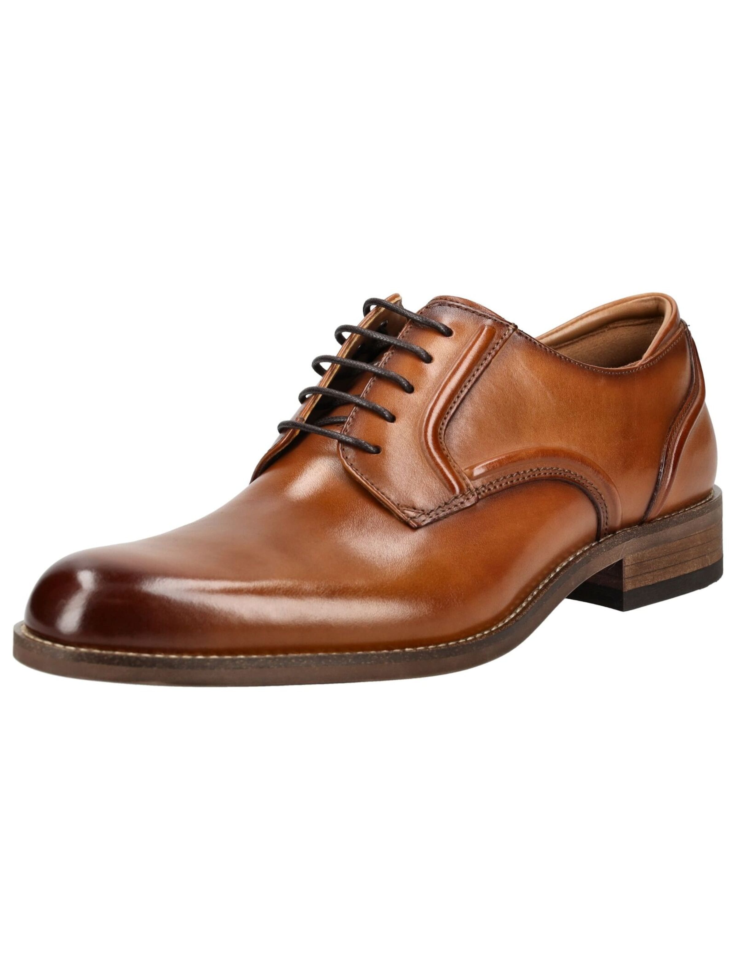 

CLARKS Туфли на шнуровке в цвете Cognac