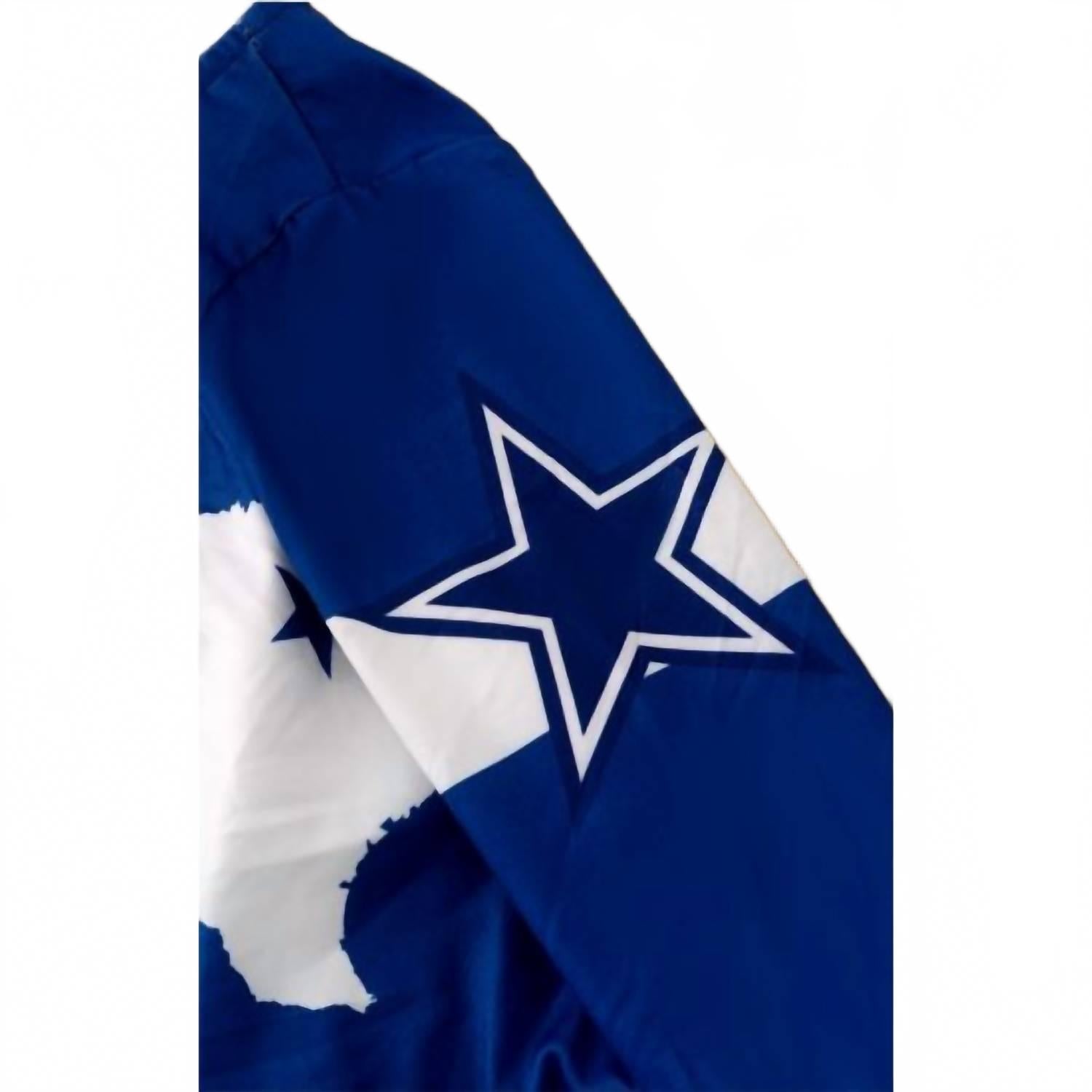 Детский топ с длинными рукавами Cowboys Texas в сине-бело-звездном цвете Kidscharm, Blue And White Star — фото 3