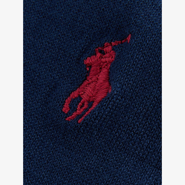 Носки Polo Ralph Lauren короткие из хлопка с логотипом, синий — фото 2