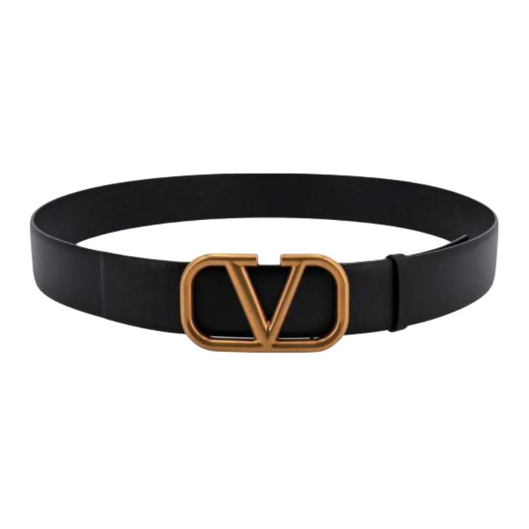 

Valentino Ремень с пряжкой и логотипом, Black