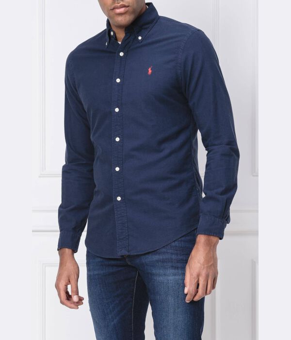 

Рубашка Slim fit Polo Ralph Lauren, синий