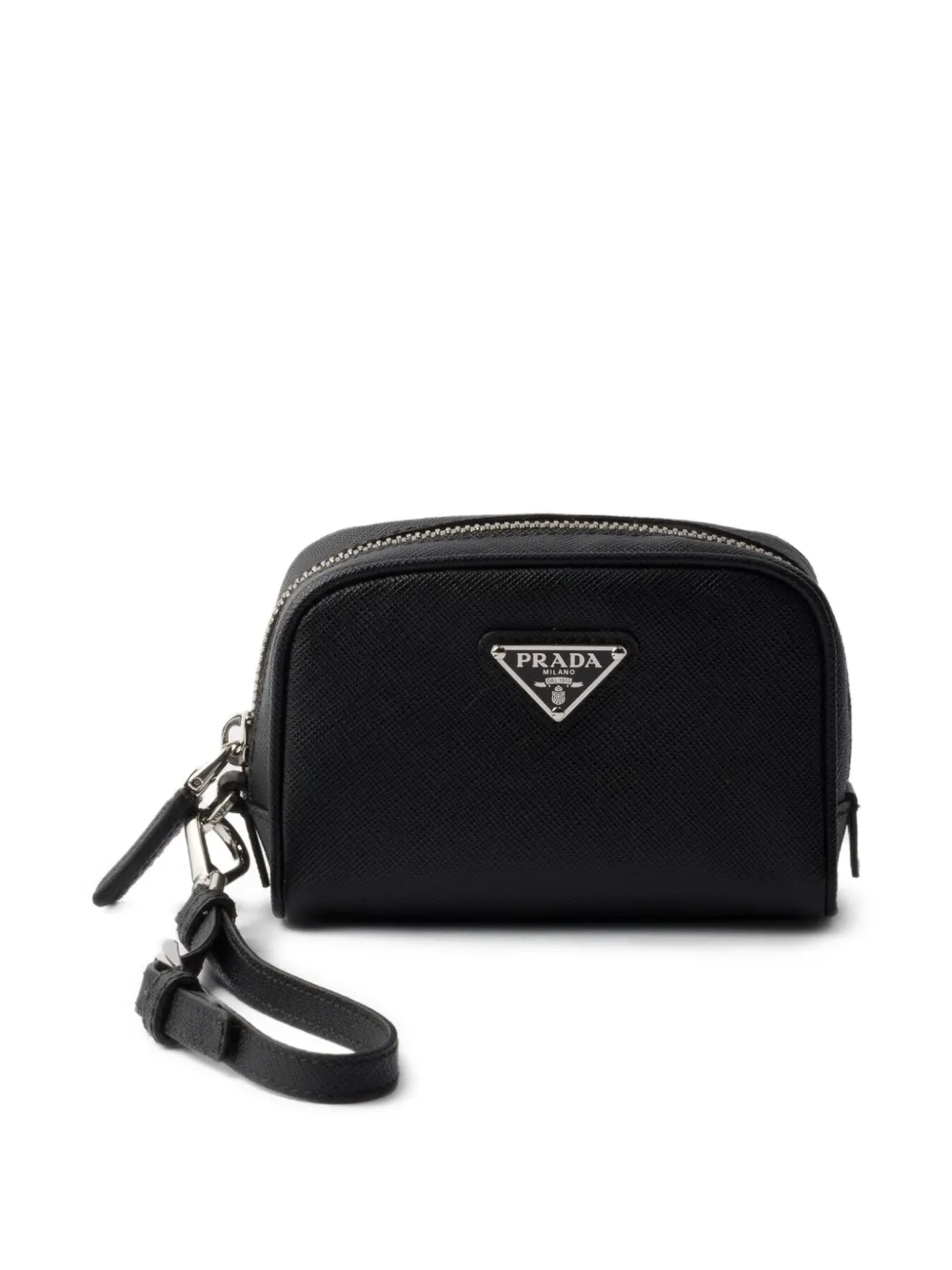 

Клатч из сафьяновой кожи Prada, черный