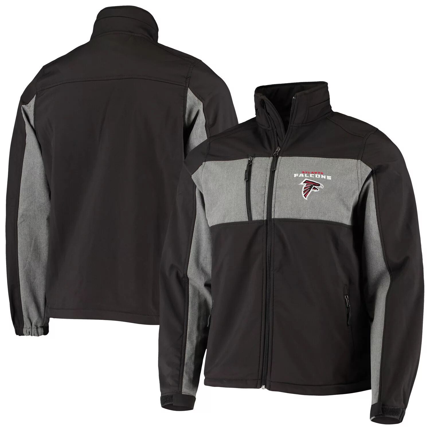 

Мужская куртка Dunbrooke Black Atlanta Falcons Circle Zephyr Softshell с молнией во всю длину