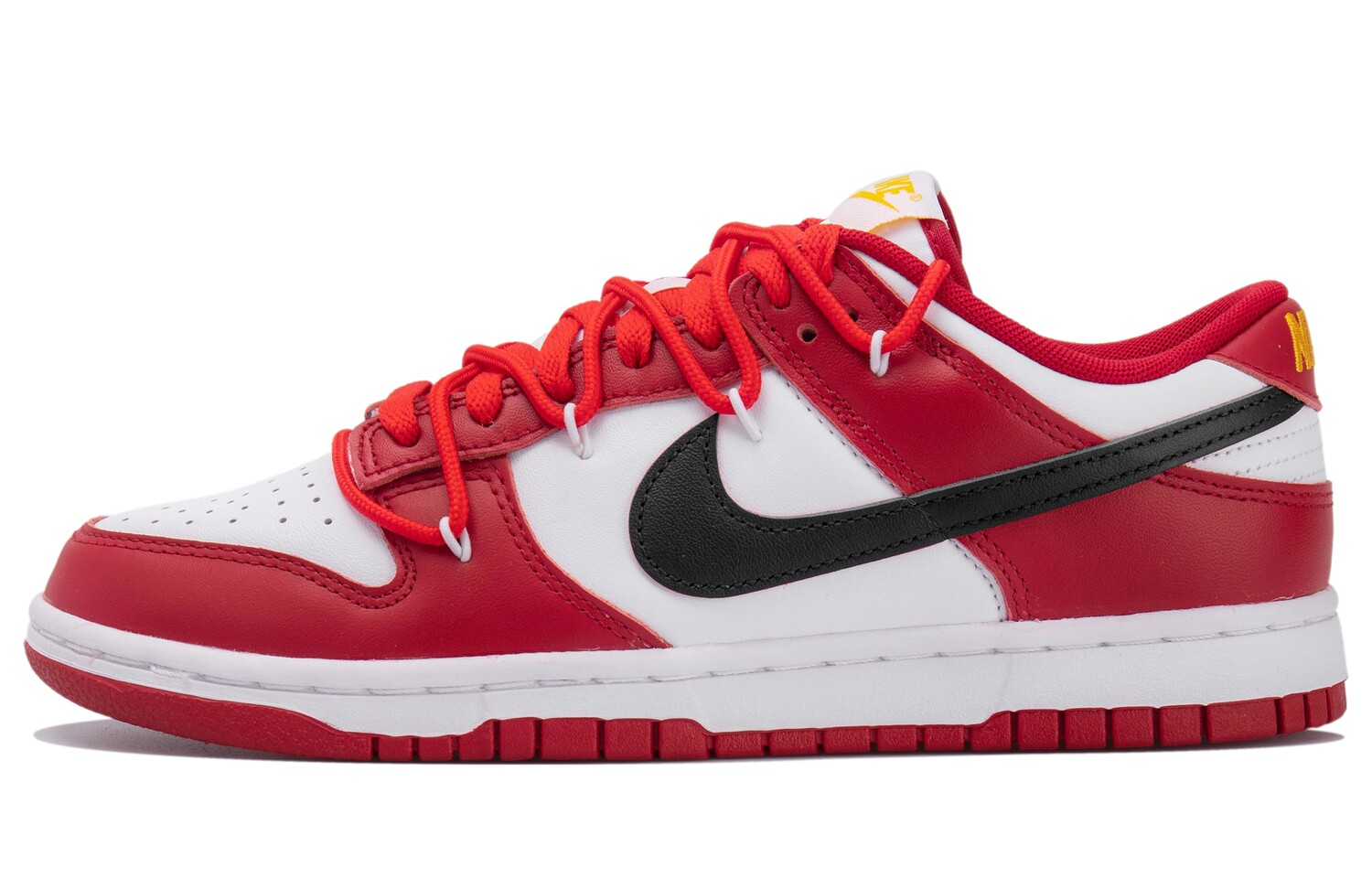 

Кроссовки Nike Dunk Skateboarding Shoes Men Low-top Black/White/Red, черный/оранжевый