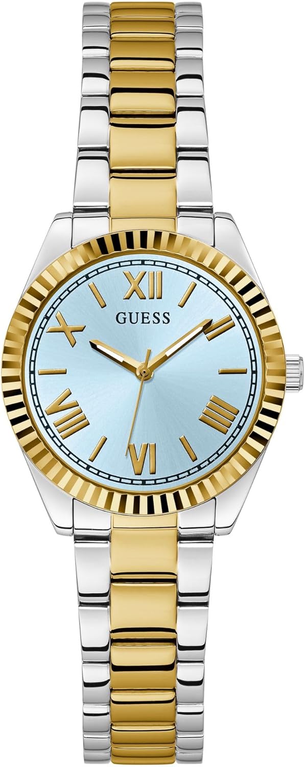 

GUESS Двухцветные и светло-голубые аналоговые часы, Two Tone, Двухцветный, GUESS Двухцветные и светло-голубые аналоговые часы, Two Tone