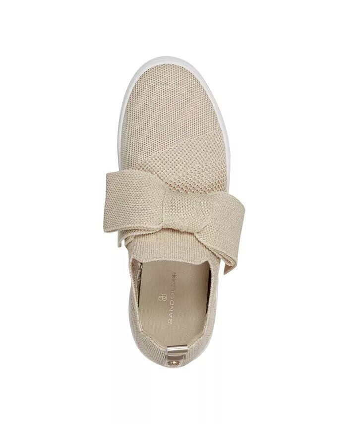Женские кроссовки Bryce Bow Knit Slip On Bandolino, золотой — фото 4