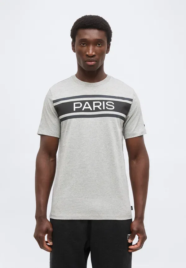 Футболка Nike Performance Paris Saint Germain Paris Tee Print, серый меланж