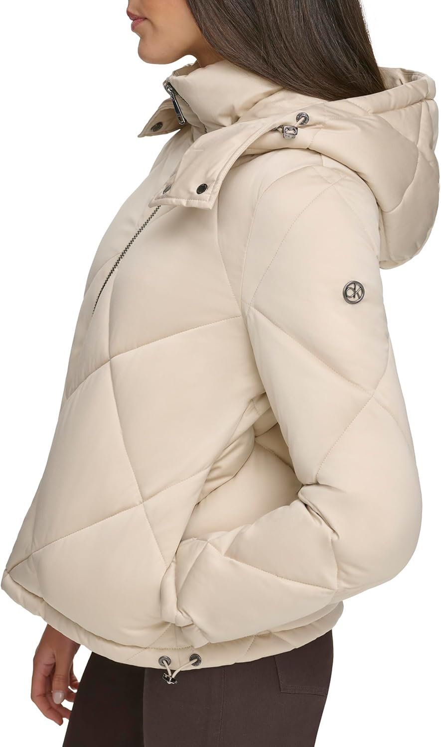 Женская стеганая куртка Calvin Klein, Quilted Hood Chino — фото 2