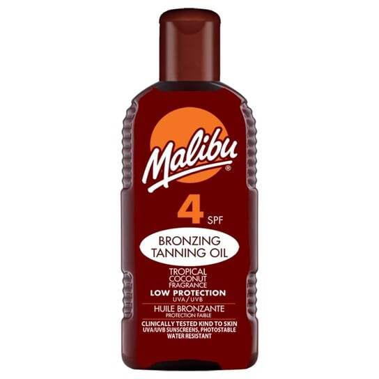 

Масло для загара, SPF4, 200мл Malibu, Tanning Oil