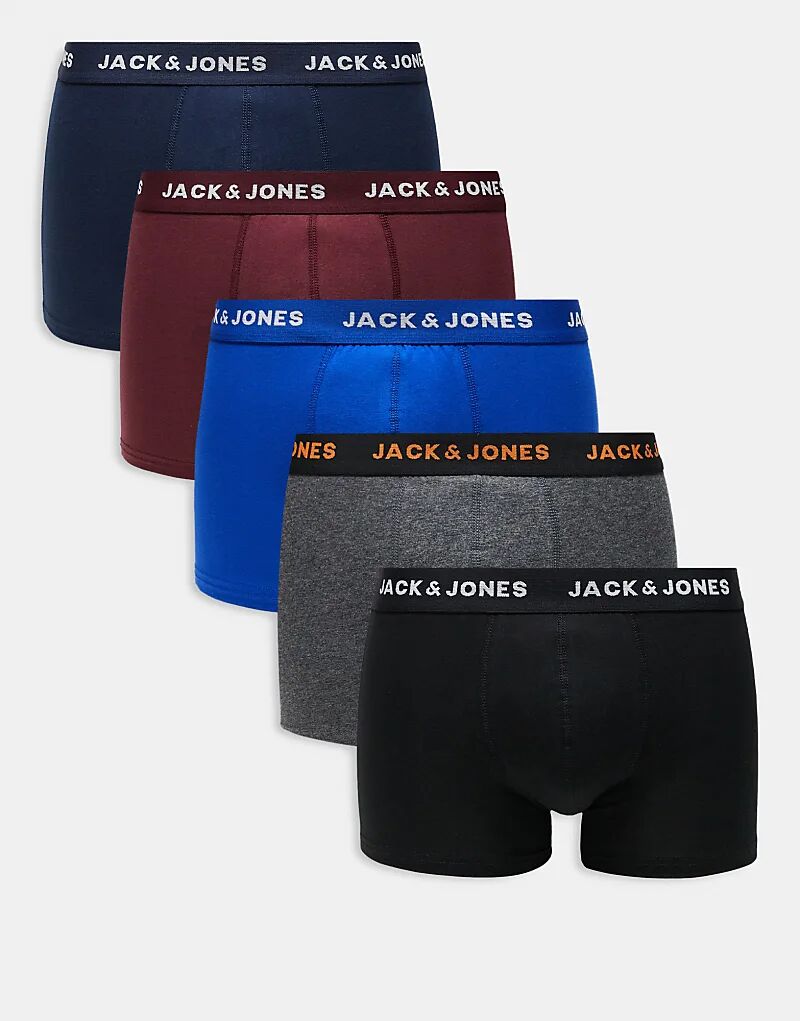 

Jack & Jones, набор из 5 пар смешанных темно-синих трусов