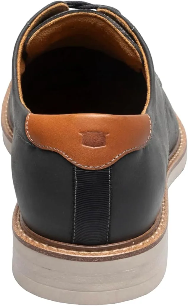 Мужские туфли Oxford Florsheim Herington с гладкой передней частью, черный — фото 3