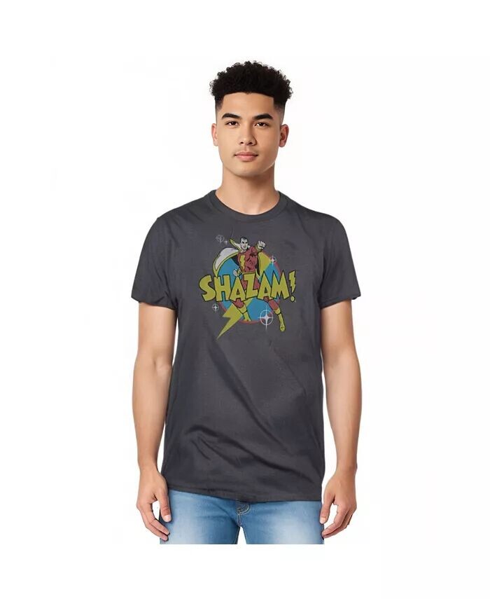 

Мужская футболка DC Comics Shazam Power Bolt Adult Heather DC Shazam, серый