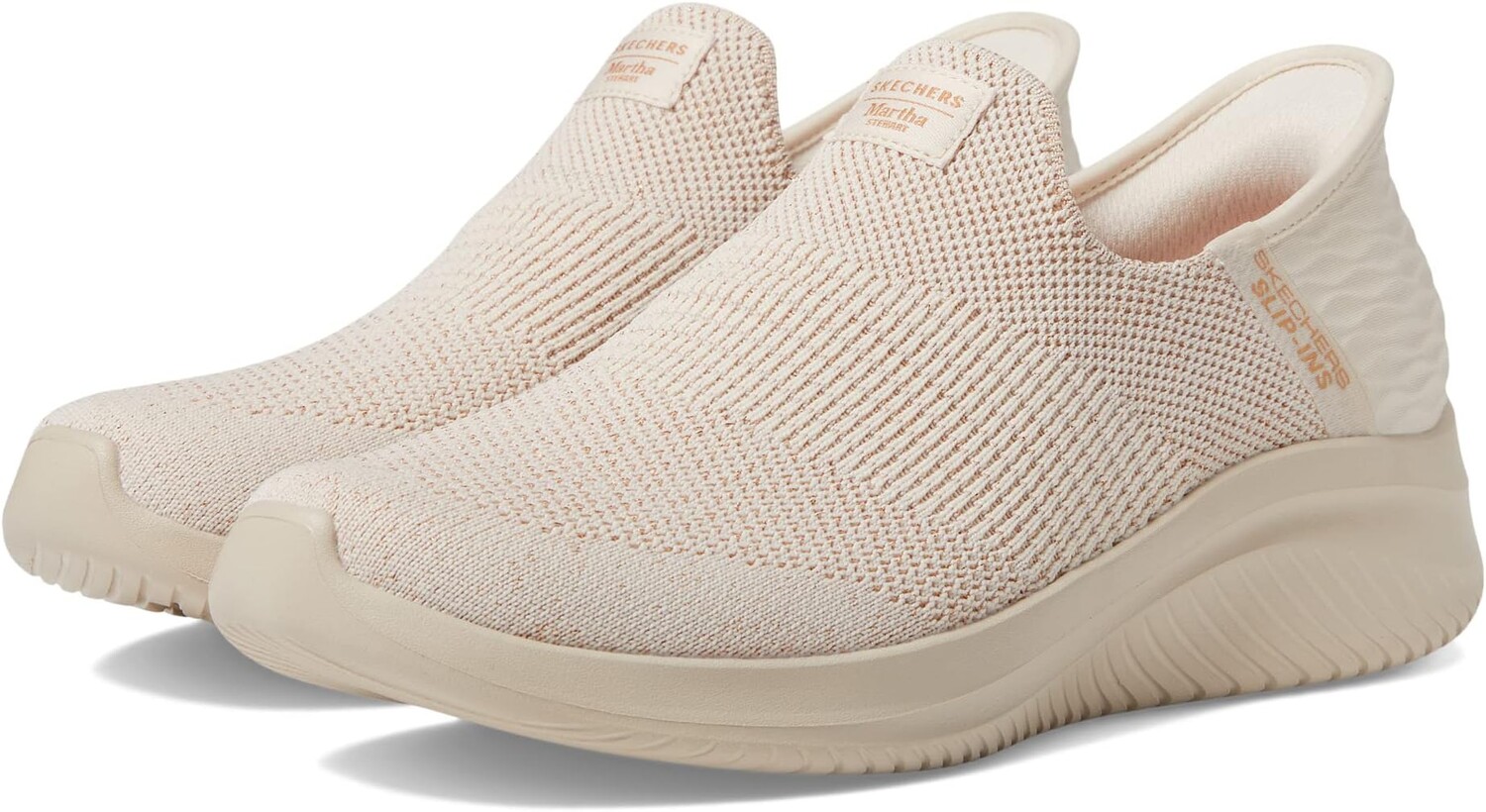 Кроссовки Martha Stewart Ultra Flex 3.0 - Neptune Hands Free Slip-Ins SKECHERS, цвет Natural