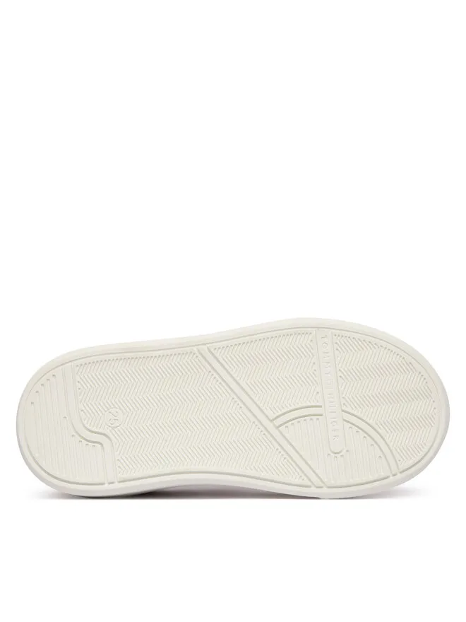 Tommy Hilfiger Кроссовки Flag Low Cut Velcro T1A9-34232-0745302 M розовые — фото 4