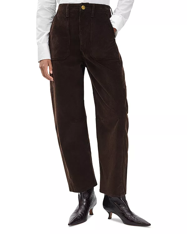 

Джинсы Charlie с высокой посадкой и зауженными штанинами, темно-коричневые. Rag & Bone, коричневый