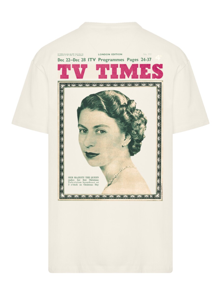 

Рубашка F4NT4STIC TV Times Queen Elizabeth II 1957 Cover, песочный