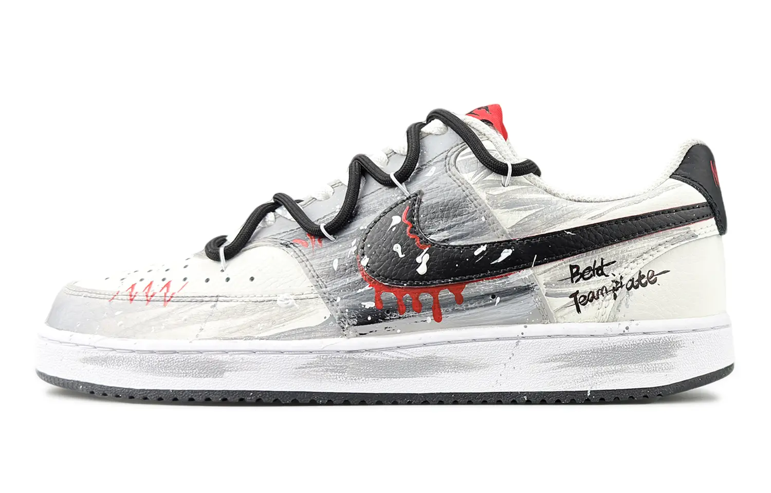 

Nike Износостойкие и легкие низкие кроссовки для скейтбординга Court Vision 1, мужские, черно-белые