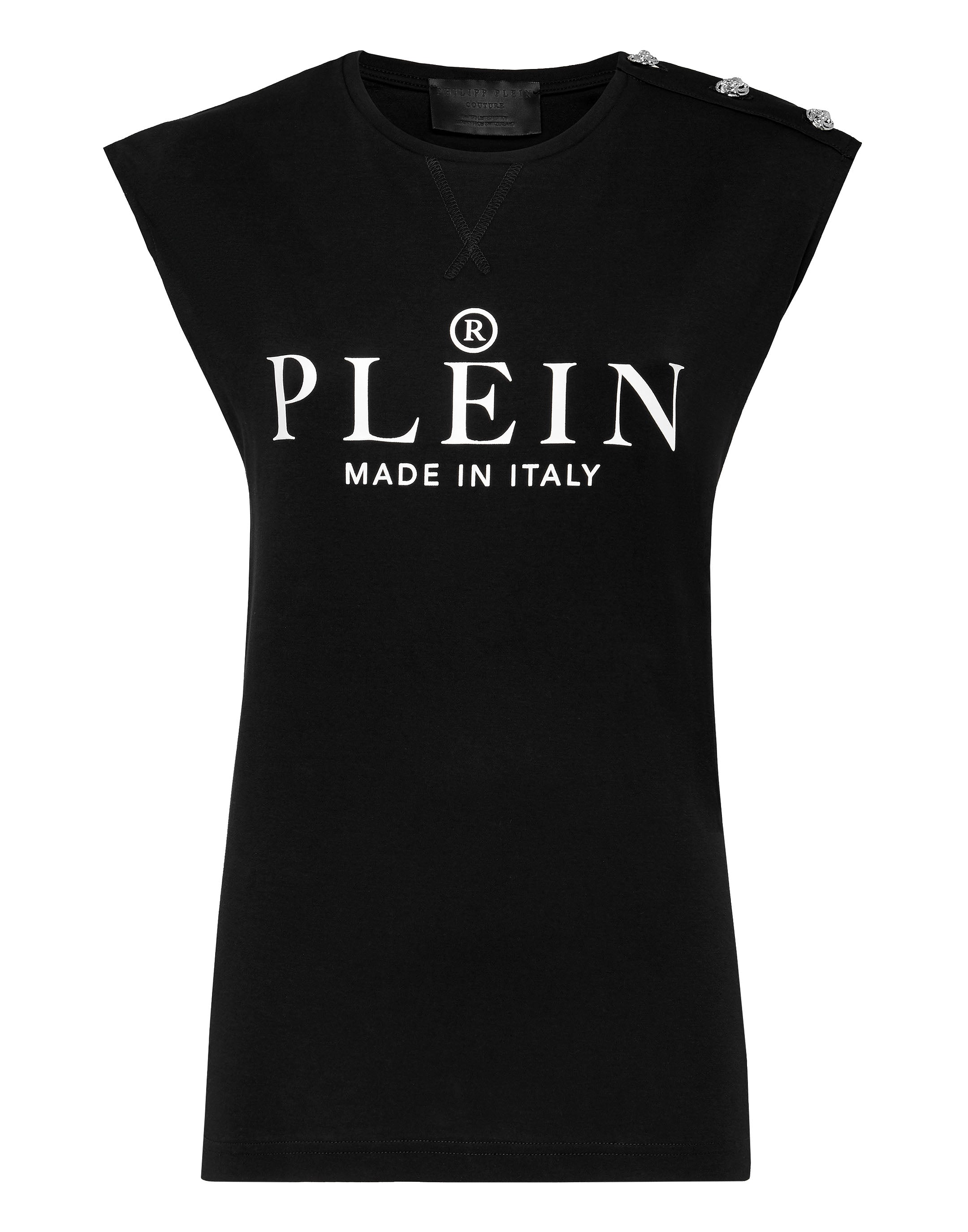 

Футболка с круглым вырезом SS Iconic Plein PHILIPP PLEIN, черный