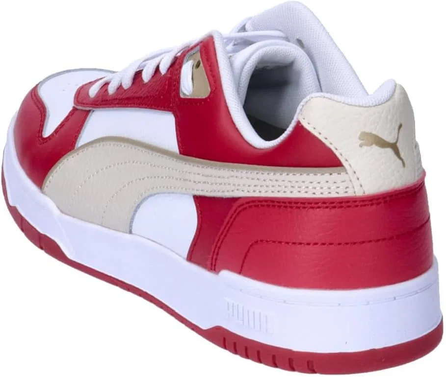 Кроссовки RBD Game Low Track Shoe PUMA, Puma White Club Red Alpine Snow — фото 4