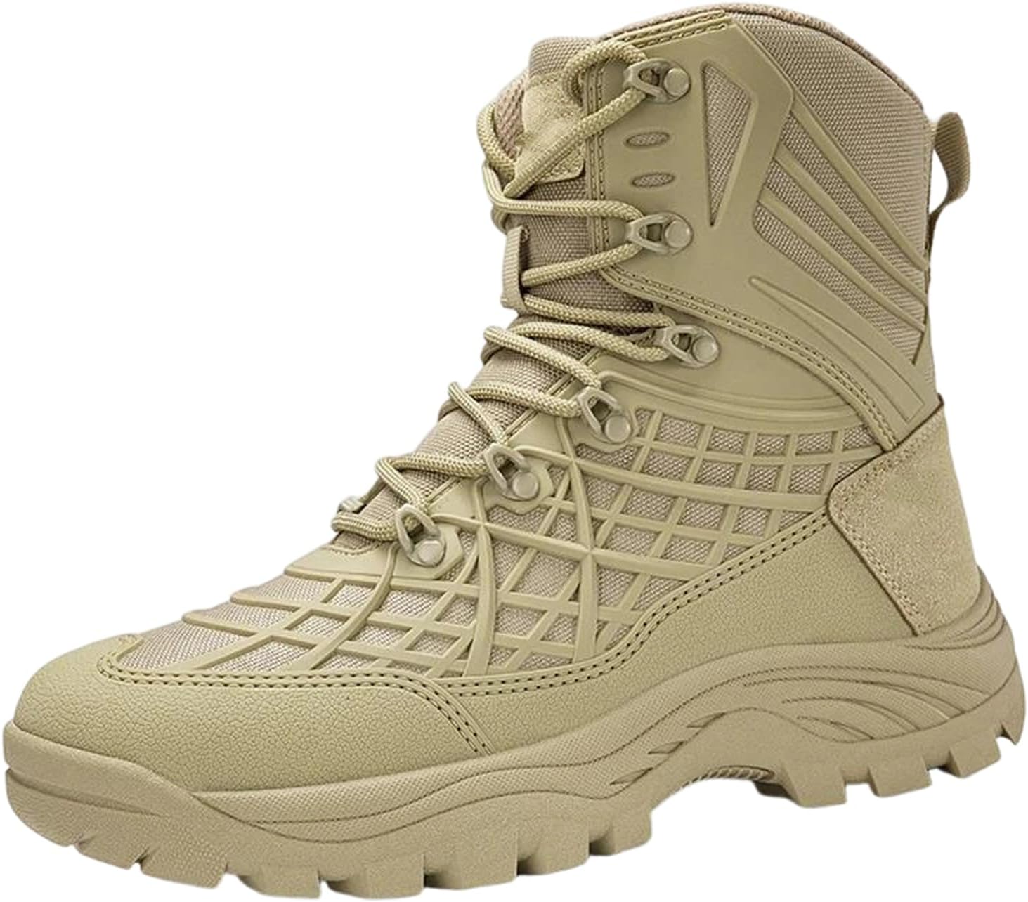 

Мужские тактические водонепроницаемые ботинки Alloaone, высокие походные ботинки, военные боевые ботинки для тренировок, хаки