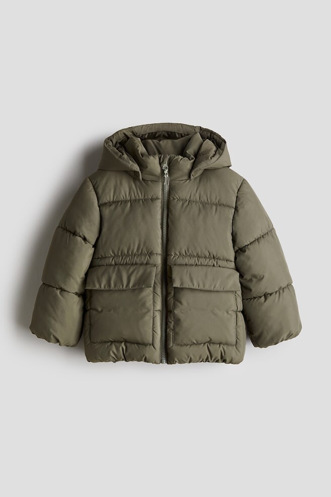 

Водоотталкивающая куртка-пуховик H&M, зеленый