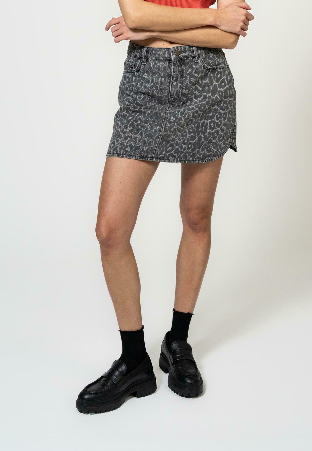 

Мини-юбка A-line skirt OH APRIL, серый