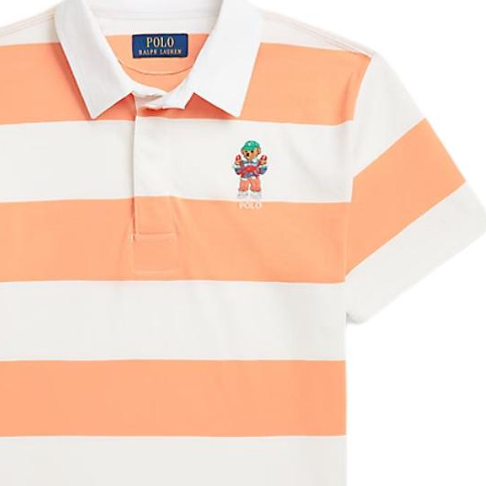 Футболка поло Orange Kids' Polo Ralph Lauren, оранжевый — фото 4