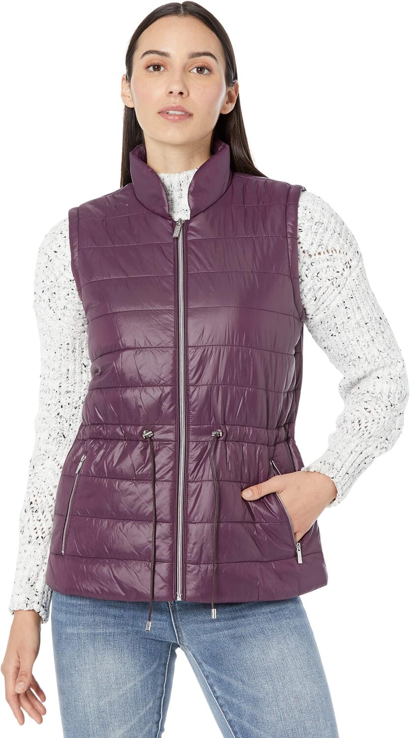 

Толстовка Calvin Klein Cinch Waist Zip Pockets, цвет Aubergine