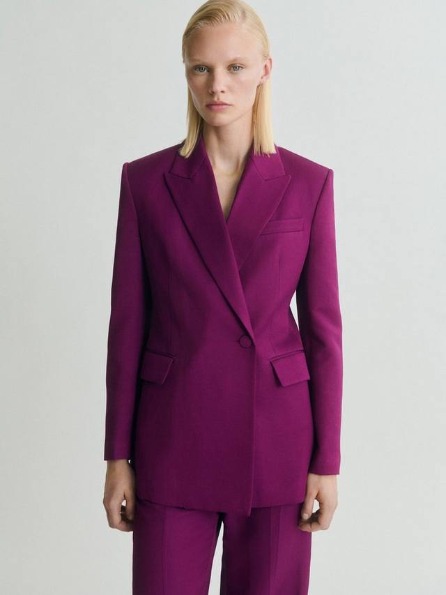 

Анна двубортный блейзер Mango, Bright Pink