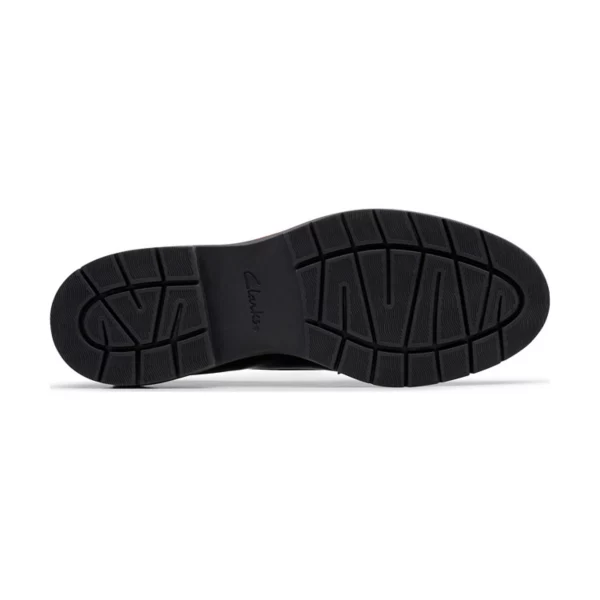 Вестлинн светящиеся женские кожаные лоферы на массивной подошве Clarks, цвет black leather — фото 4