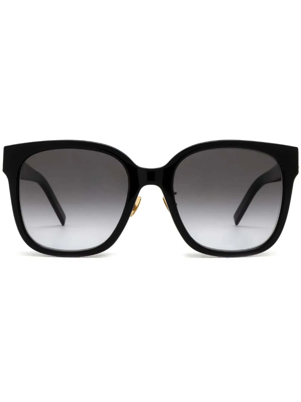 

Солнцезащитные очки в массивной оправе с логотипом Saint Laurent Eyewear, черный