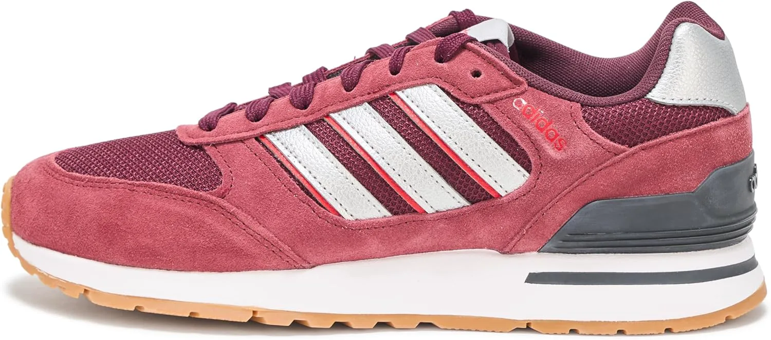 Мужские кроссовки Adidas Run 80s, красный/серебристый/бордовый — фото 2