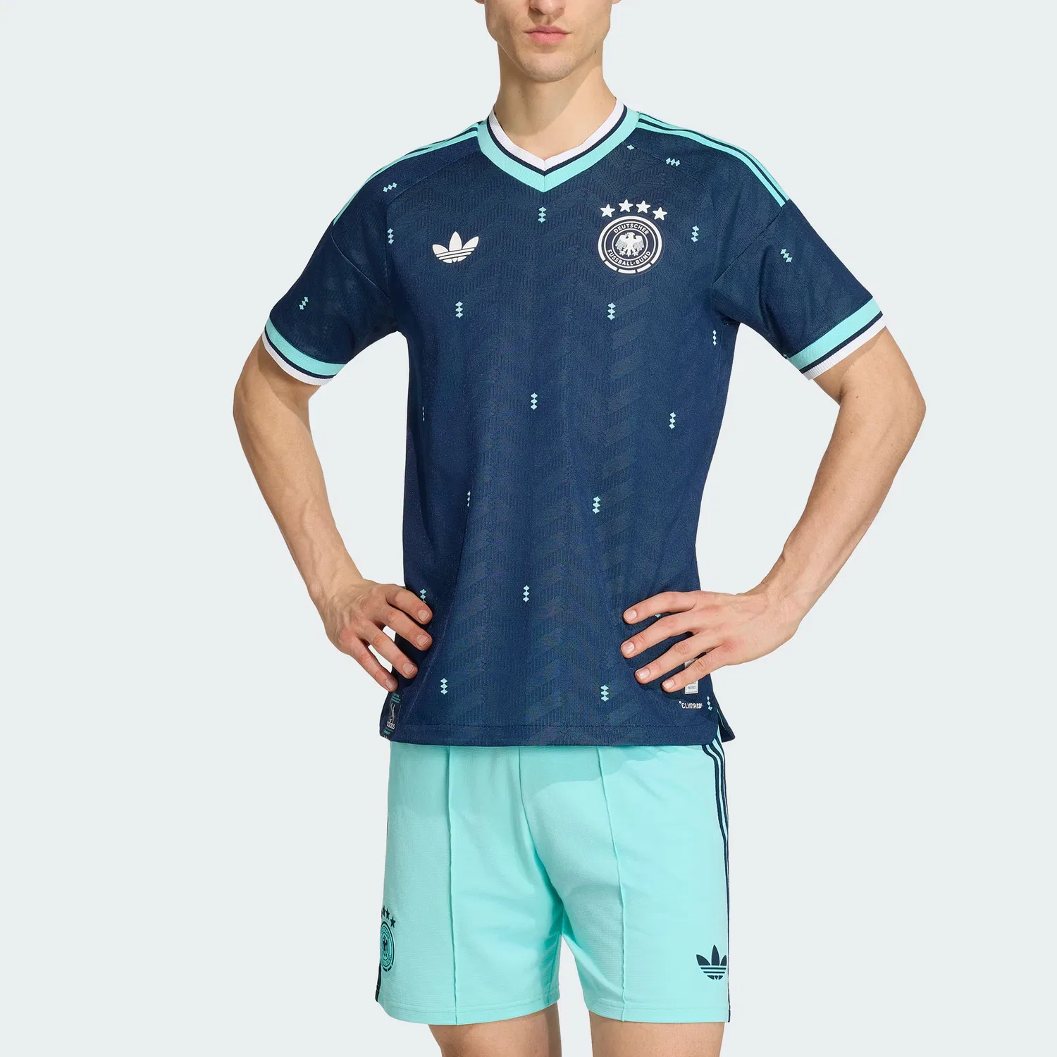 Футболка AUTHENTIC Soccer Jersey мужская Adidas Originals, College Navy — фото 4