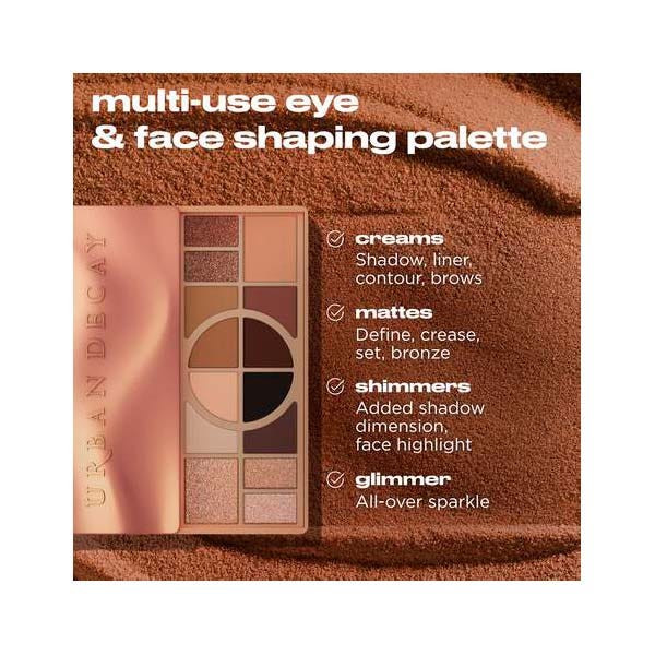 Теплые тени для век URBAN DECAY Naked Shaped Multi-Tasking Eyeshadow Palette Warm — фото 4