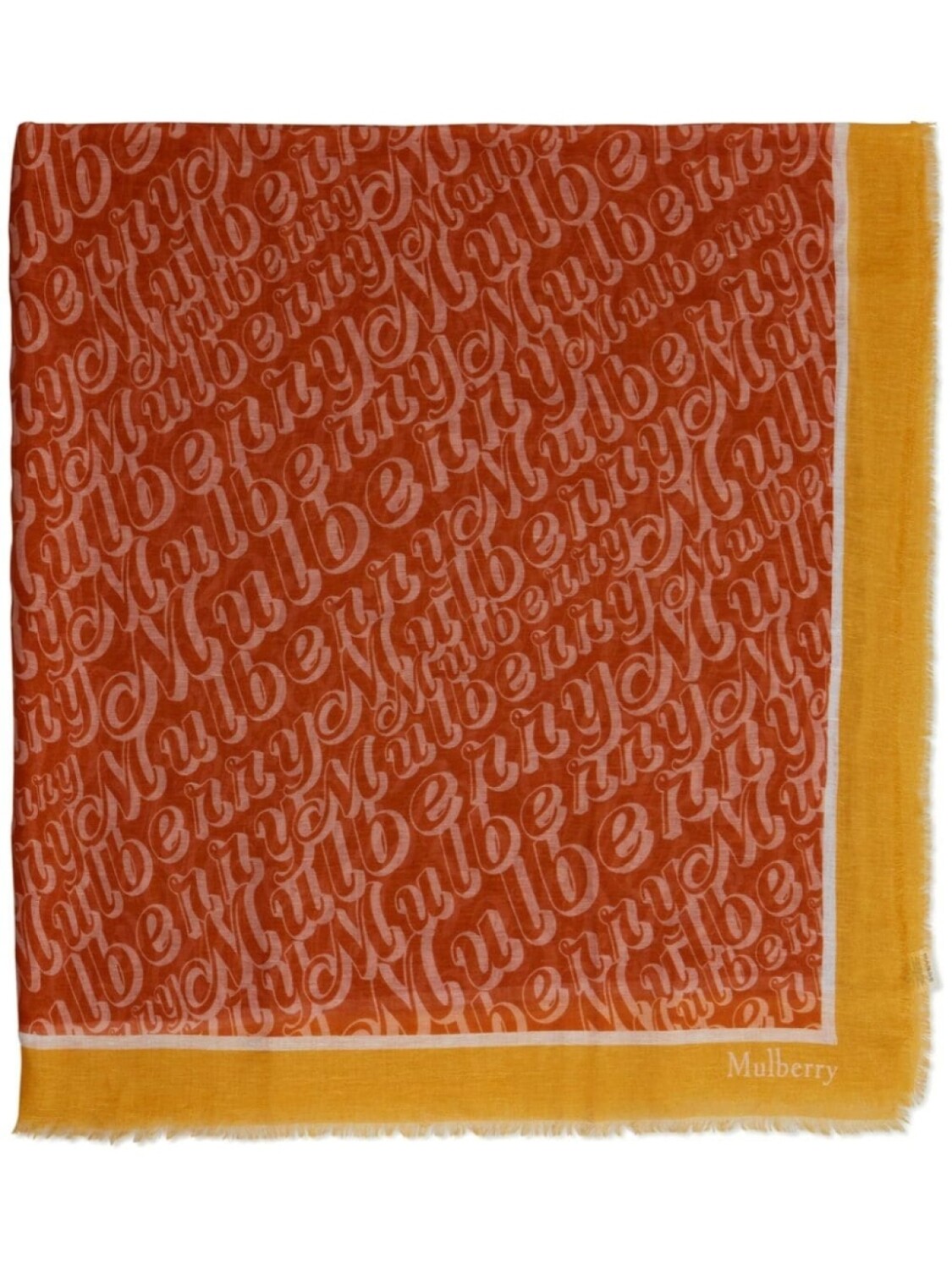 

Mulberry шарф с логотипом, красный