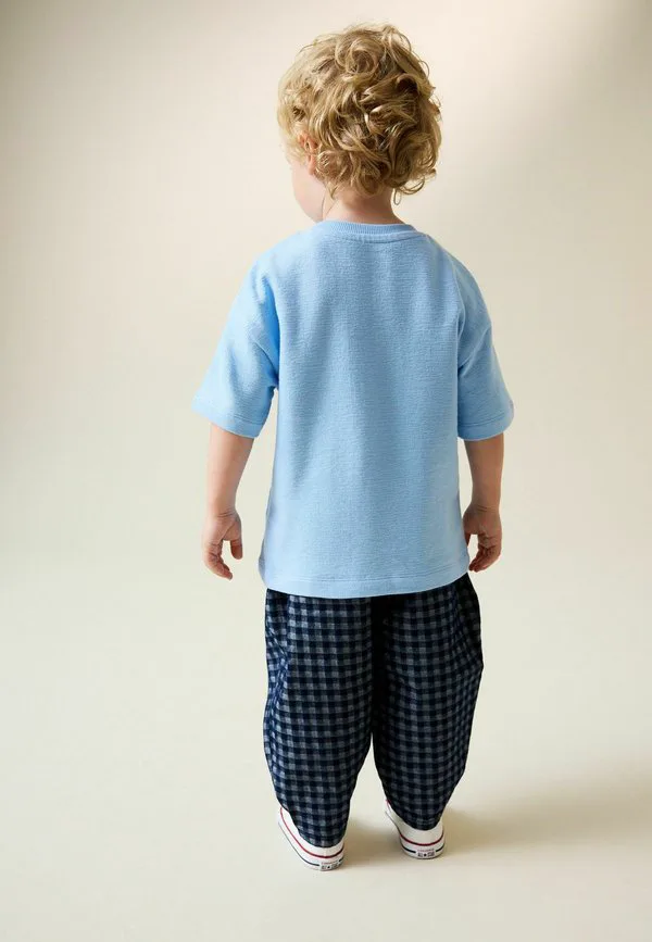Джинсы прямого кроя стандартного размера. Next, Mid Blue Gingham — фото 2