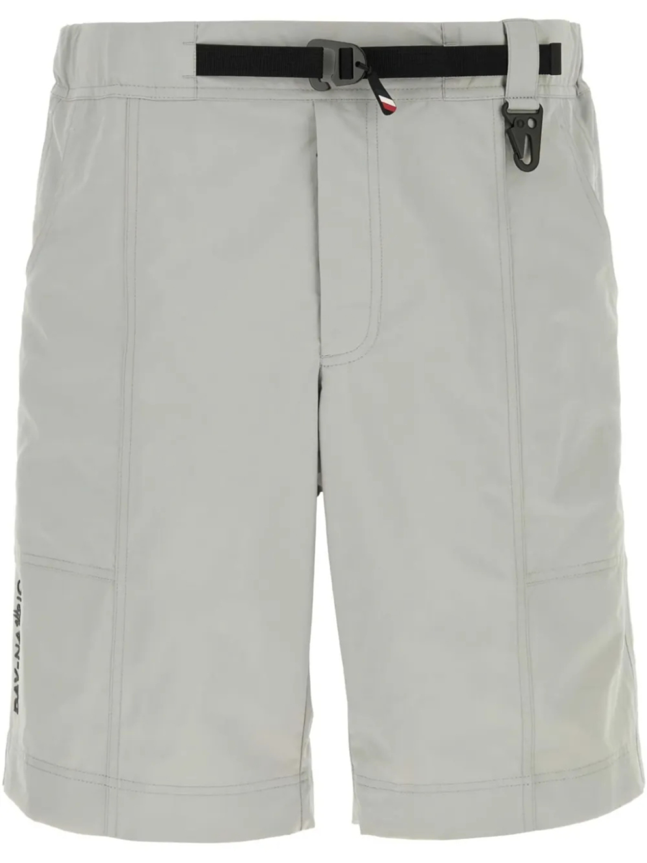 

Moncler Grenoble шорты-бермуды с аппликацией логотипа, серый