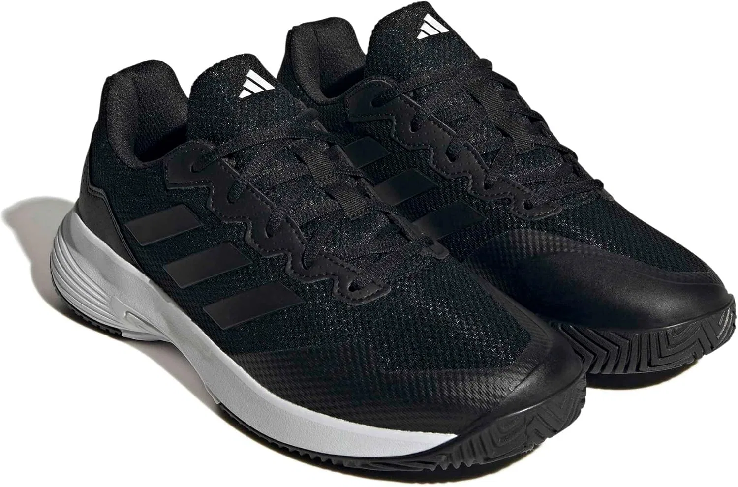 Кроссовки для тенниса adidas Gamecourt 2, Black/Black/White — фото 4
