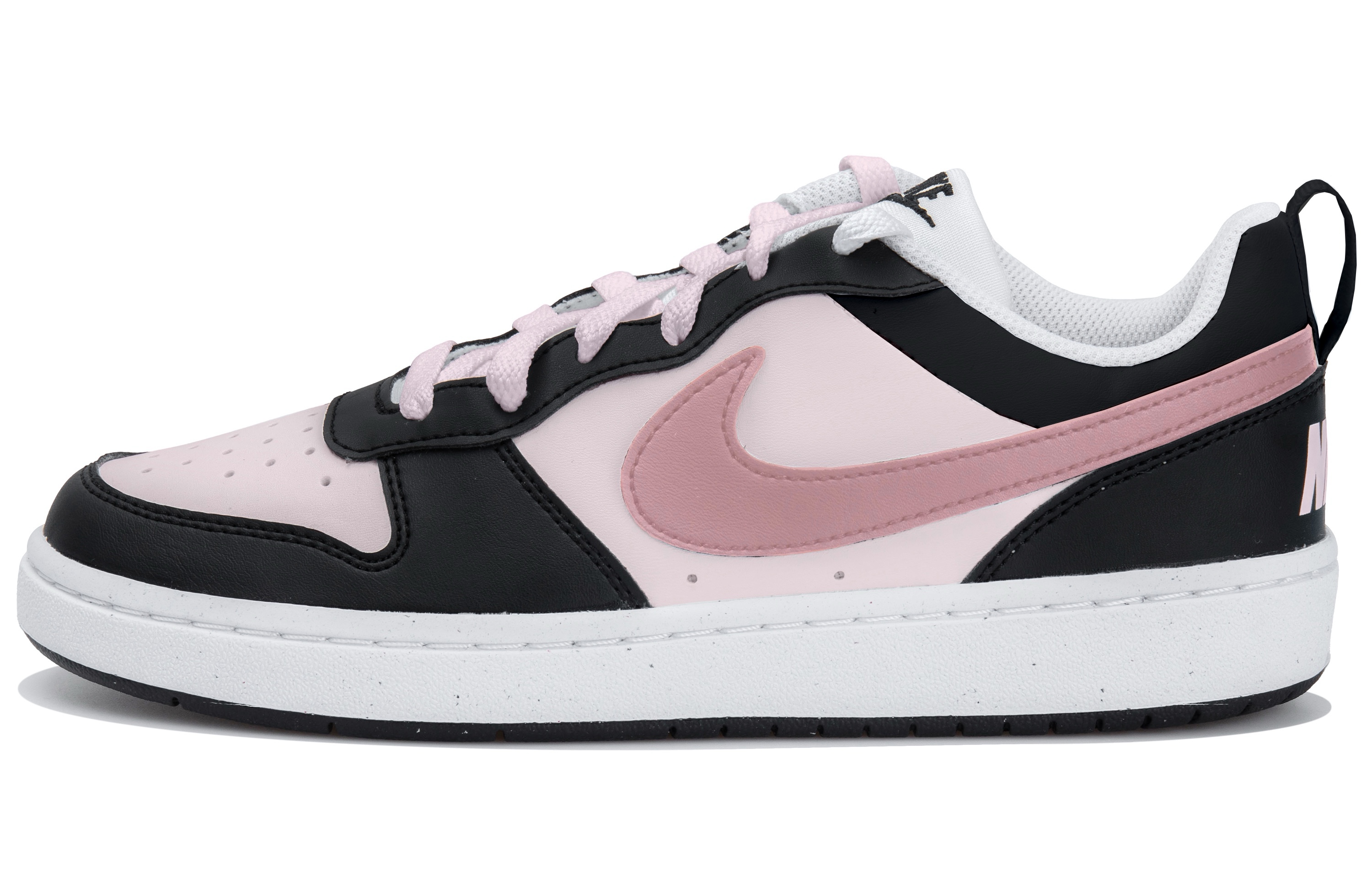 

Низкие детские кроссовки для скейтбординга Court Borough для подростков Nike, белый/розовый/черный