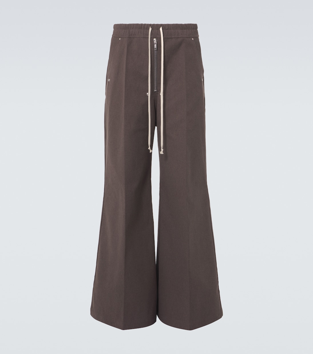 

Широкие брюки из хлопка Bela Rick Owens, Ash