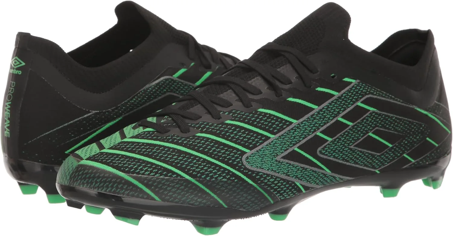 Футбольные бутсы Umbro Men's Velocita Elixir Premier FG, черный/зеленый/белый — фото 3