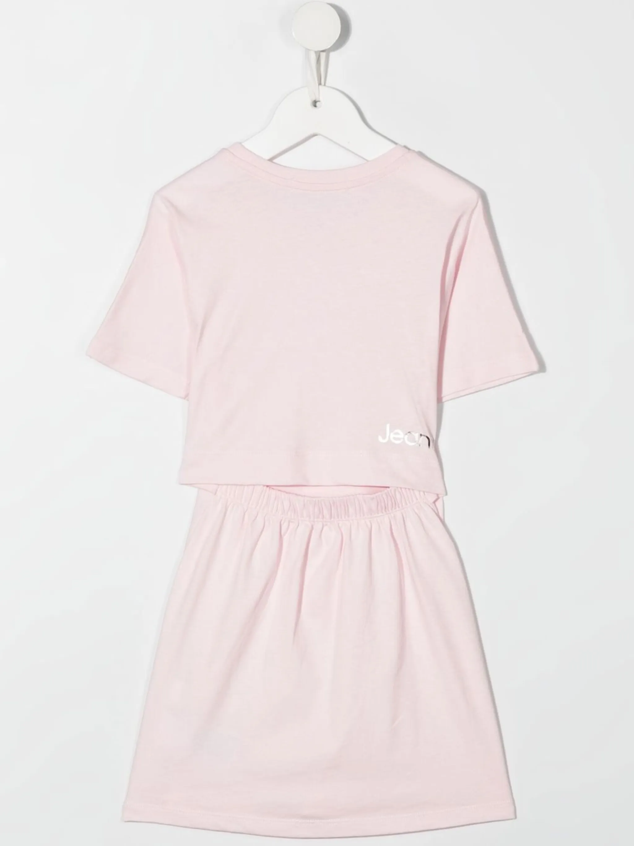 Платье-футболка с логотипом Calvin Klein Kids, розовый — фото 2